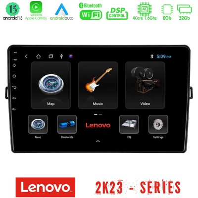 Lenovo Car Pad Toyota Auris 4Core Android 13 2+32GB Navigation Multimedia Tablet 10