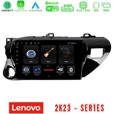 Lenovo Car Pad Toyota Hilux 2017-2021 4Core Android 13 2+32GB Navigation Multimedia Tablet 10