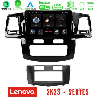 Lenovo Car Pad Toyota Hilux 2007-2011 4Core Android 13 2+32GB Navigation Multimedia Tablet 9