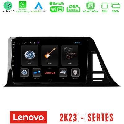 Lenovo Car Pad Toyota CH-R 4Core Android 13 2+32GB Navigation Multimedia Tablet 9