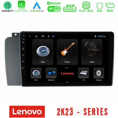 Lenovo Car Pad Volvo S60 2004-2009 4core Android 13 2+32GB Navigation Multimedia Tablet 9