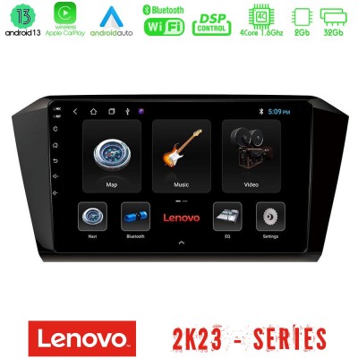 Lenovo Car Pad VW Passat 4Core Android 13 2+32GB Navigation Multimedia Tablet 10