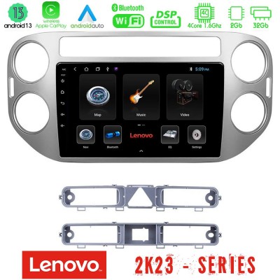 Lenovo Car Pad VW Tiguan 4Core Android 13 2+32GB Navigation Multimedia Tablet 9