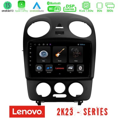 Lenovo Car Pad VW Beetle 4Core Android 13 2+32GB Navigation Multimedia Tablet 9