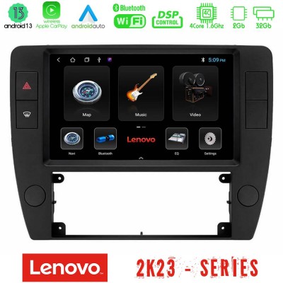 Lenovo Car Pad VW Passat B5 2001-2005 4core Android 13 2+32GB Navigation Multimedia Tablet 9