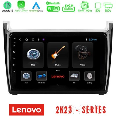 Lenovo Car Pad Vw Polo 4Core Android 13 2+32GB Navigation Multimedia Tablet 9