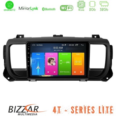 Bizzar 4T Series Citroen/Peugeot/Opel/Toyota 4Core Android12 2+32GB Navigation Multimedia Tablet 9