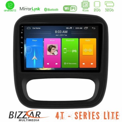 Bizzar 4T Series Renault/Nissan/Opel/Fiat 4core Android12 2+32GB Navigation Multimedia Tablet 9