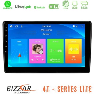 Bizzar 4T Series VW Group 4Core Android12 2+32GB Navigation Multimedia Tablet 10