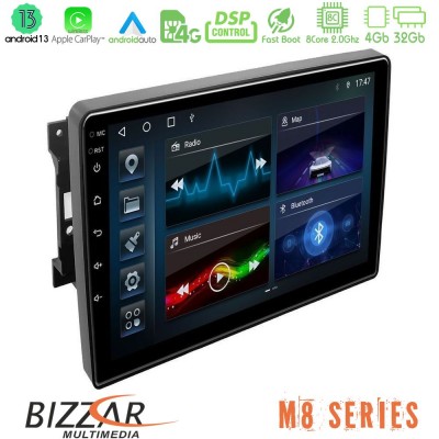 Bizzar M8 Series Chrysler / Dodge / Jeep 8core Android13 4+32GB Navigation Multimedia Tablet 10