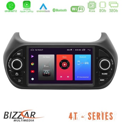 Bizzar OEM Fiat Fiorino/Citroen Nemo/Peugeot Bipper 4core Android12 2+32GB Navigation Multimedia Deckless 7
