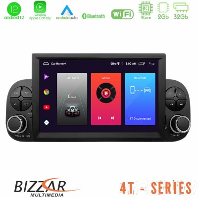 Bizzar OEM Fiat Panda 2012-2021 4core Android12 2+32GB Navigation Multimedia Deckless 7