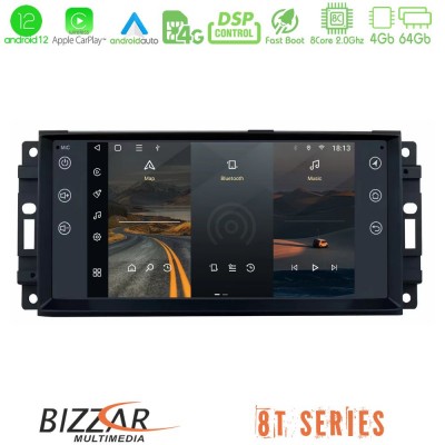 Bizzar OEM Jeep 8core Android12 4+64GB Navigation Multimedia Deckless 7