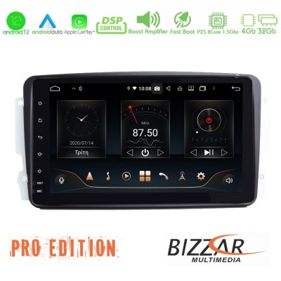 Bizzar OEM Mercedes C/CLK/Vito/Viano Class 8core Android12 4+32GB Navigation Multimedia (8inch)