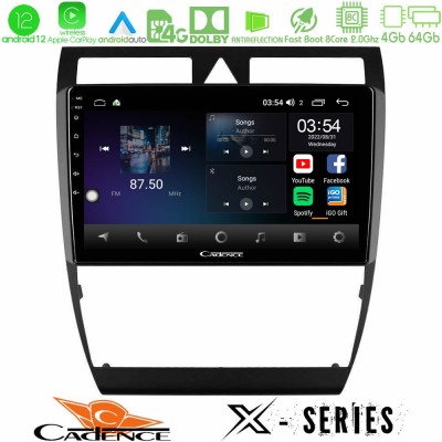 Cadence X Series Audi A6 (C5) 1997-2004 8core Android12 4+64GB Navigation Multimedia Tablet 9