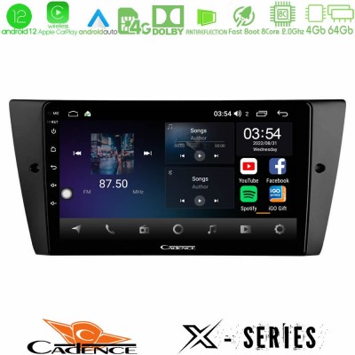 Cadence X Series BMW 3 Series 2006-2011 8core Android12 4+64GB Navigation Multimedia Tablet 9