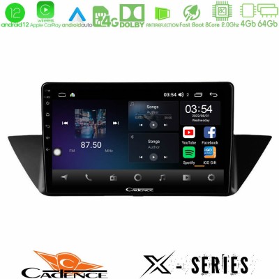Cadence X Series BMW Χ1 E84 8Core Android12 4+64GB Navigation Multimedia Tablet 10