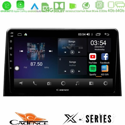 Cadence X Series Peugeot Partner / Citroën Berlingo 2020-> 8Core Android12 4+64GB Navigation Multimedia Tablet 10