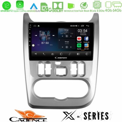 Cadence X Series Dacia Duster/Sandero/Logan 8core Android12 4+64GB Navigation Multimedia Tablet 9