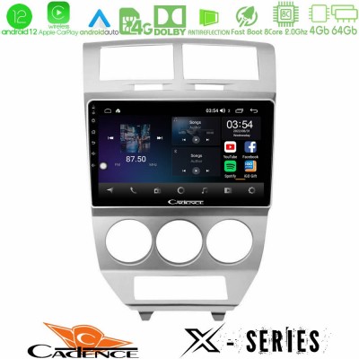 Cadence X Series Dodge Caliber 2006-2011 8core Android12 4+64GB Navigation Multimedia Tablet 10