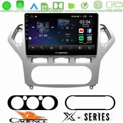 Cadence X Series Ford Mondeo 2007-2010 AUTO A/C 8core Android12 4+64GB Navigation Multimedia Tablet 9
