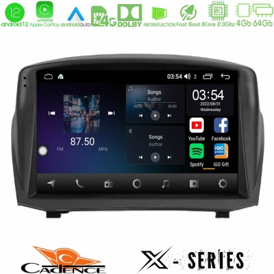 Cadence X Series Ford Fiesta 2008-2012 8core Android12 4+64GB Navigation Multimedia Tablet 9