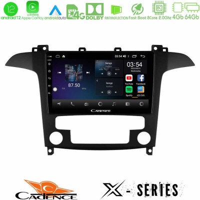 Cadence X Series Ford S-Max 2006-2012 8core Android12 4+64GB Navigation Multimedia Tablet 9