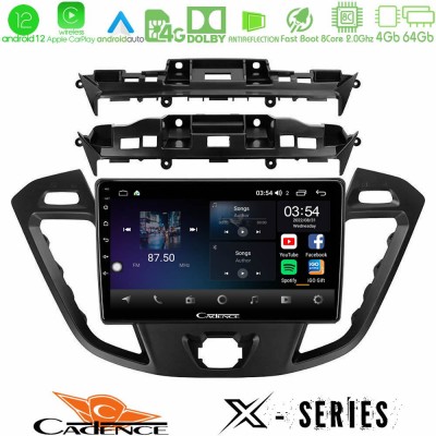 Cadence X Series Ford Transit Custom/Tourneo Custom 8core Android12 4+64GB Navigation Multimedia Tablet 9