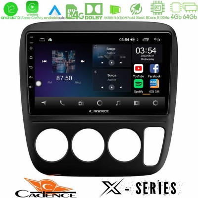 Cadence X Series Honda CRV 1997-2001 8core Android12 4+64GB Navigation Multimedia Tablet 9