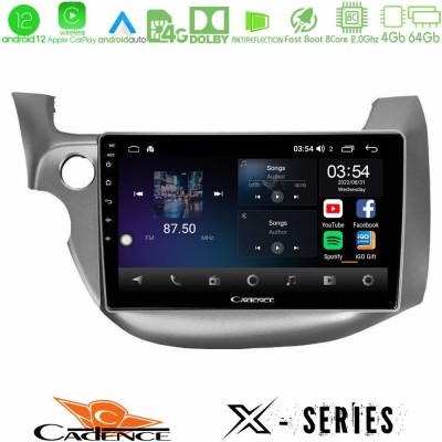 Cadence X Series Honda Jazz 2009-2013 8core Android12 4+64GB Navigation Multimedia Tablet 10