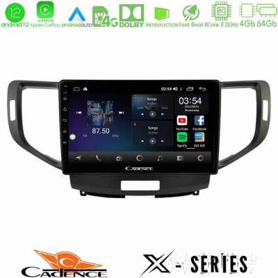 Cadence X Series Honda Accord 2008-2015 8core Android12 4+64GB Navigation Multimedia Tablet 9