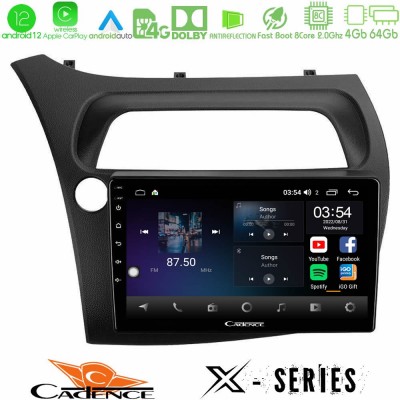 Cadence X Series Honda Civic 8core Android12 4+64GB Navigation Multimedia Tablet 9
