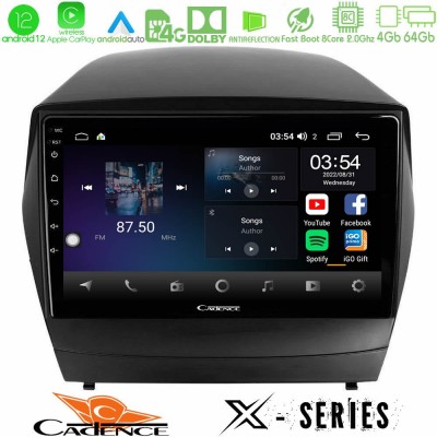Cadence X Series Hyundai IX35 Auto A/C 8core Android12 4+64GB Navigation Multimedia Tablet 9