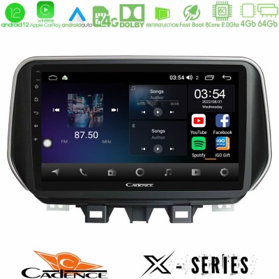 Cadence X Series Hyundai Tucson 2019-> 8Core Android12 4+64GB Navigation Multimedia Tablet 9