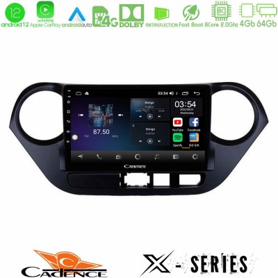 Cadence X Series Hyundai i10 2014-2020 8core Android12 4+64GB Navigation Multimedia Tablet 9