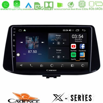 Cadence X Series Hyundai i30 8core Android12 4+64GB Navigation Multimedia Tablet 9