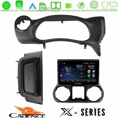 Cadence X Series Jeep Wrangler 2014-2017 8Core Android12 4+64GB Navigation Multimedia Tablet 9