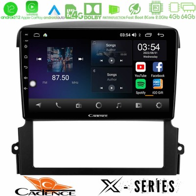 Cadence X Series Kia Sorento 8core Android12 4+64GB Navigation Multimedia Tablet 9