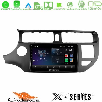 Cadence X Series Kia Rio 2011-2015 8core Android12 4+64GB Navigation Multimedia Tablet 9