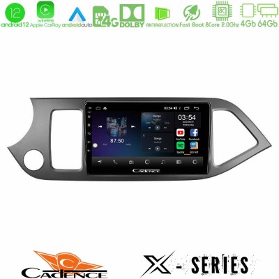 Cadence X Series Kia Picanto 8core Android12 4+64GB Navigation Multimedia Tablet 9