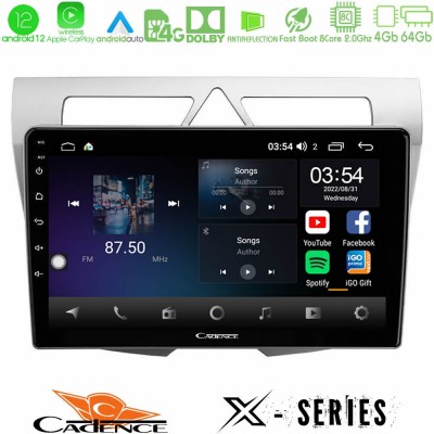 Cadence X Series Kia Picanto 8core Android12 4+64GB Navigation Multimedia Tablet 9
