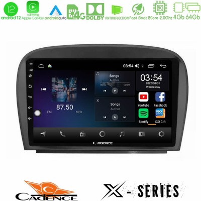 Cadence X Series Mercedes SL Class 2005-2011 8Core Android12 4+64GB Navigation Multimedia Tablet 9