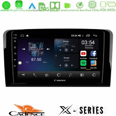 Cadence X Series Mercedes ML/GL Class 8core Android12 4+64GB Navigation Multimedia Tablet 9