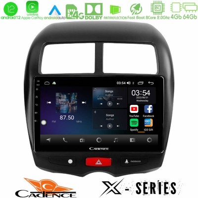 Cadence X Series Mitsubishi ASX 8core Android12 4+64GB Navigation Multimedia Tablet 10
