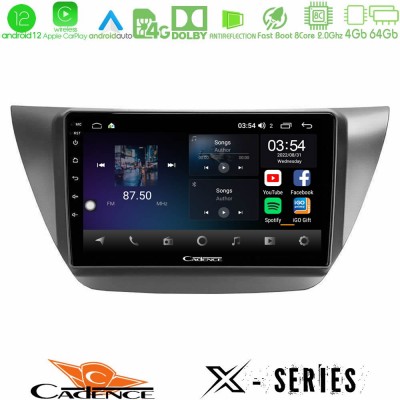 Cadence X Series Mitsubishi Lancer 2004 – 2008 8core Android12 4+64GB Navigation Multimedia Tablet 9