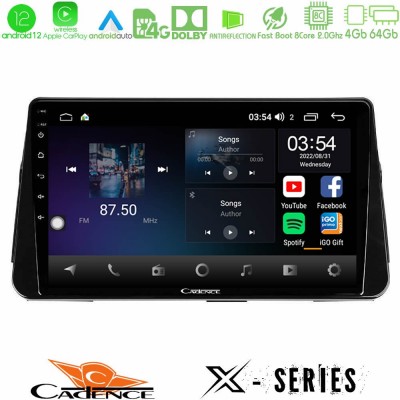 Cadence X Series Nissan Micra K14 8core Android12 4+64GB Navigation Multimedia Tablet 10