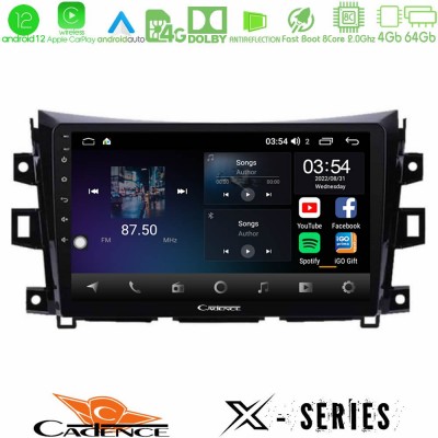 Cadence X Series Nissan Navara NP300 8core Android12 4+64GB Navigation Multimedia Tablet 9