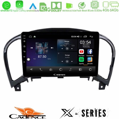Cadence X Series Nissan Juke 8core Android12 4+64GB Navigation Multimedia Tablet 9