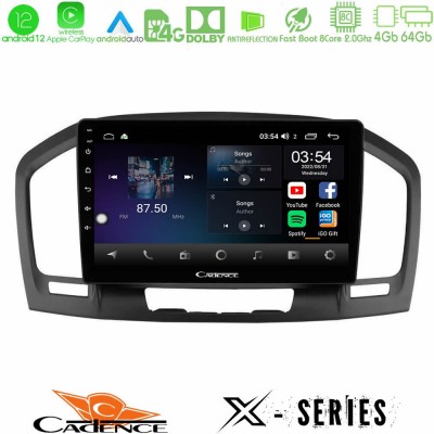 Cadence X Series Opel Insignia 2008-2013 8core Android12 4+64GB Navigation Multimedia Tablet 9