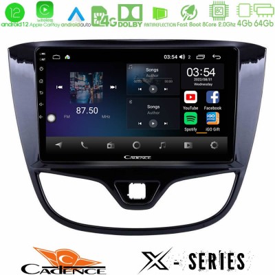 Cadence X Series Opel Karl 2015-2019 8core Android12 4+64GB Navigation Multimedia Tablet 9